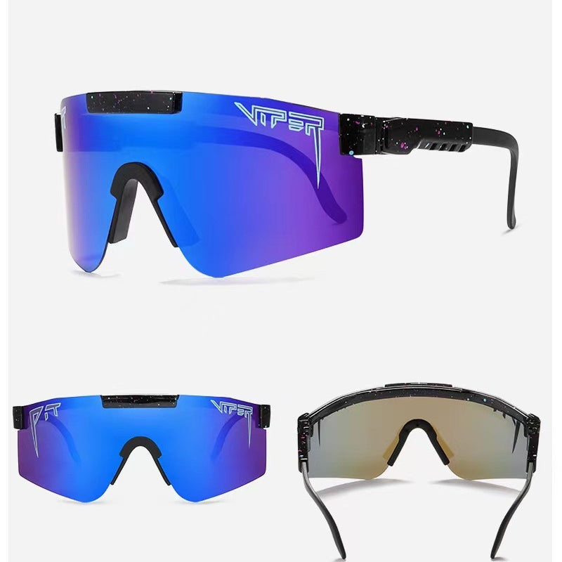 Wholesale PC Large Frame Colorful Cycling Sunglasses 12pcs